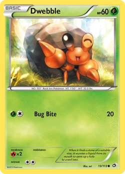 Dwebble 13/113 Common | Legendary Treasures | Pokemon Card - Image 1