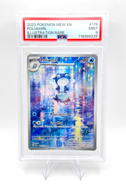 Pokemon Poliwhirl 151 set 176/165 Illustration Rare PSA 9 Mint - Image 1