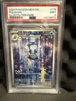 The Pokemon Company 2023 Poliwhirl 176/165 Holo SV 151 Illustration Rare PSA 9 - Image 1