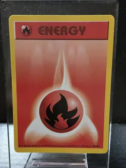Fire Energy 98/102 Shadowless Base Set​ LP/LP+ Pokemon TCG - Image 1
