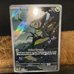 Pokemon TCG Axew 145/086 Sv: Black Bolt Holo Full Art Nintendo 2025 NM - Image 2