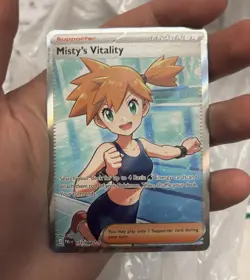 Pokemon TCG Misty's Vitality 111/084 Full Art Foil Trainer-Supporter English - Image 1
