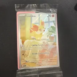 Pokemon TCG Chaos Rising Black Star Promo Fennekin MEP EN 080 sealed Promo - Image 1