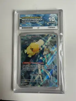 Pokemon TCG Misty’s Psyduck Destined Rivals 193/182 ACE 10 Perfect Subgrades - Image 1