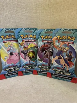 Pokemon TCG Scarlet & Violet Journey Together Sleeved Packs BRAND NEW Art Set - Image 1