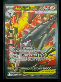 Pokemon MEGA EXCADRILL EX 103/084 - Pitch Black - ULTRA RARE FULL ART - MINT - Image 1