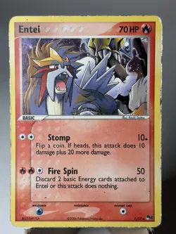 Entei 1/17 Holo - Pop Series 2 2006 - HP Condition - Image 2