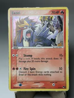 Entei 1/17 Holo - Pop Series 2 2006 - HP Condition - Image 3