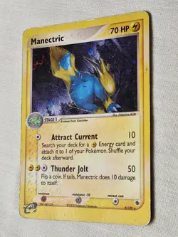 Played (HP) Manetric - Holo #9 Ruby and Sapphire Pokemon TCG - Image 3
