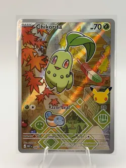 Pokemon Chikorita #46 First Partner Series 2 Promo - Image 1