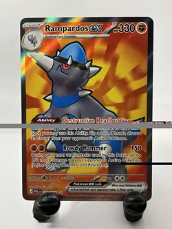 Pokemon TCG Rampardos EX Full Art Pitch Black NM/M - Image 1