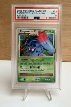 Pokemon TCG Tangrowth LV.X holo 99/99 Platinum Arceus 2009 MINT PSA 9 - Image 1