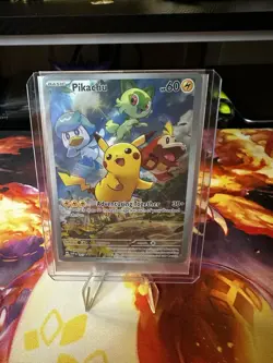 Pikachu SVP027 - Pokemon TCG Scarlet & Violet Promo Illustration Rare SEALED NM - Image 2