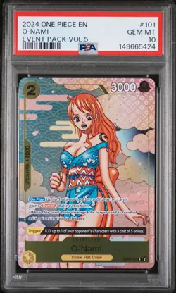 2024 ONE PIECE EVENT PACK VOL.5 #101 O-NAMI PSA 10 - Image 1