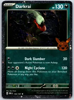 Darkrai (Cosmos Holo) 136/197 Rare Miscellaneous Cards & Products Pokemon NM - Image 1
