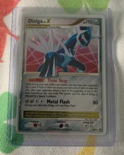 AUTHENTIC 2008 Pokemon Card Dialga LV.X (Diamond & Pearl Black Star Promo 17) - Image 3