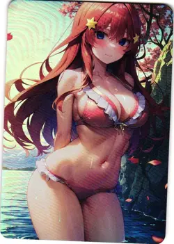 ITSUKI NAKANO Double Sided Custom Art Goddess Story Anime Collectible Card - Image 1