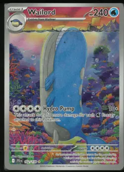 Wailord 162/159 Illustration Rare Journey Together Pokemon Holo Near Mint - Image 1