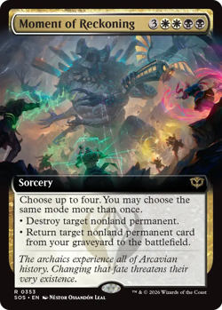 MTG FOIL Moment of Reckoning SOS #353 Rare - Image 1