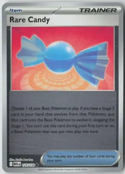 Rare Candy 125/132 Common Mega Evolution Pokemon Reverse Holo Lightly Played - Image 1