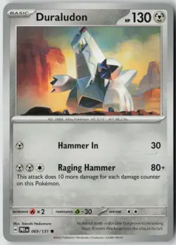 Duraludon 069/131 Common Prismatic Evolutions Pokemon Lightly Played - Image 1