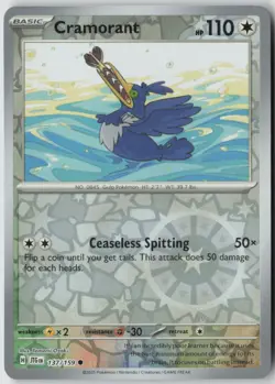 Cramorant 137/159 Common Journey Together Pokemon Reverse Holo Near Mint - Image 1