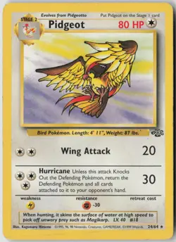 Pidgeot 24/64 Rare Jungle Pokemon Unlimited Moderately Played - Image 1