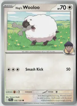 Hop's Wooloo 135/159 Common Journey Together Pokemon Near Mint - Image 1