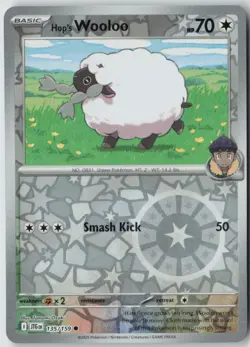 Hop's Wooloo 135/159 Common Journey Together Pokemon Reverse Holo Lightly Played - Image 1