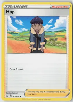Hop 165/202 Uncommon Sword & Shield Pokemon Near Mint - Image 1