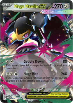 Mega Mawile ex (Double Rare) 094/132 - Mega Evolution Pokemon - NM/M Ships Now - Image 1