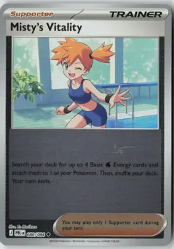 Misty's Vitality 080/084 Uncommon Pitch Black Pokemon Near Mint - Image 1