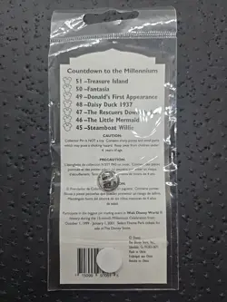 Vtv Disney Pin TREASURE ISLAND - Countdown to the Millennium Series - New - Image 2