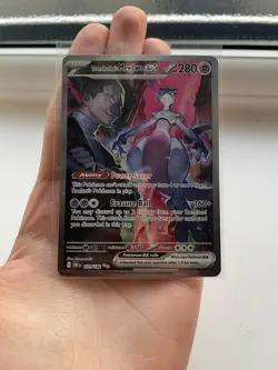 Pokemon TCG Team Rocket's Mewtwo ex 231/182 Destined Rivals Ultra Rare Holo - Image 3