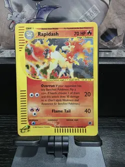 Pokemon TCG Rapidash Expedition Base Set Holo Card 26/165 Rare #16 - Image 1