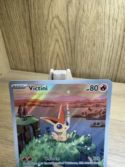 Pokemon TCG Victini SVP 208 Promo Card Near Mint Condition - Image 2