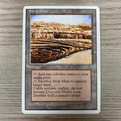 STRIP MINE CCG 4TH EDITION MAGIC THE GATHERING MTG 1995 LAND - Image 1