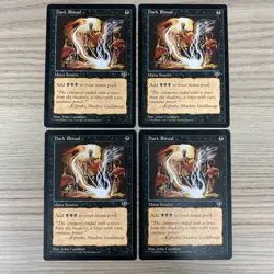 4 DARK RITUAL CCG MIRAGE MAGIC THE GATHERING MTG 1996 BLACK INSTANT COMMON - Image 1