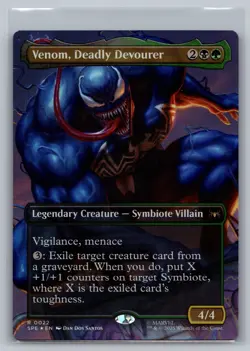Venom, Deadly Devourer Borderless Foil R Marvel's Spider-Man:Eternal-Legal 22 NM - Image 1
