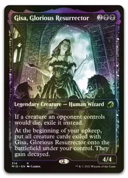 Gisa, Glorious Resurrector (Showcase) #314 (Foil) NM Midnight Hunt MID Magic MTG - Image 1
