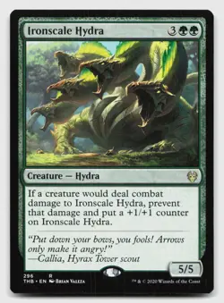 Ironscale Hydra 296 Rare Theros Beyond Death Magic: The Gathering Near Mint - Image 1