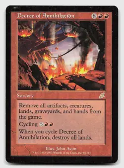 Decree of Annihilation 85 Rare Scourge Magic: The Gathering Near Mint - Image 1