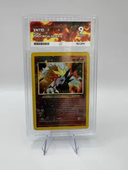 Pokemon Card Entei 34 Black Star Promo Ace 9 Graded Slab - Image 1