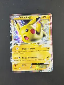 Pokemon TCG Pikachu EX XY174 Promo Holo Card - Image 1