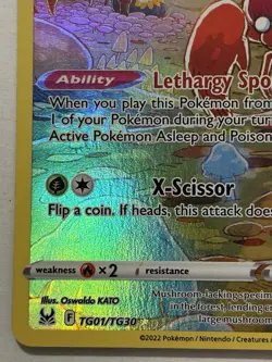 The Pokemon Company Parasect TG01/TG30 Lost Origin Trainer Gallery Holo EN 2022 - Image 2
