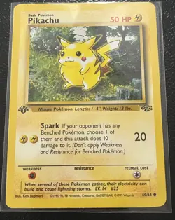 1999 Pokemon Jungle 1st Edition Pikachu #60/64 - Image 3