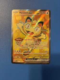 Meowth ex 107/088 Pokemon ME: Perfect Order Holo Ultra Rare Full Art NM - Image 1