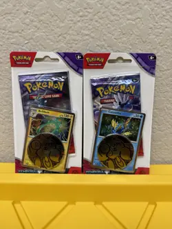Pokemon Temporal Forces Checklane Blister Set of 2 (Carvanha/Bellibolt) - Image 1