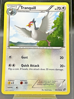 Tranquill Black & White Base Set 85/114 Pokemon TCG - Image 1