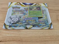 Brilliant Stars 3 Pack Blister Leafeon Promo Pokemon TCG Sword & Shield - Image 4